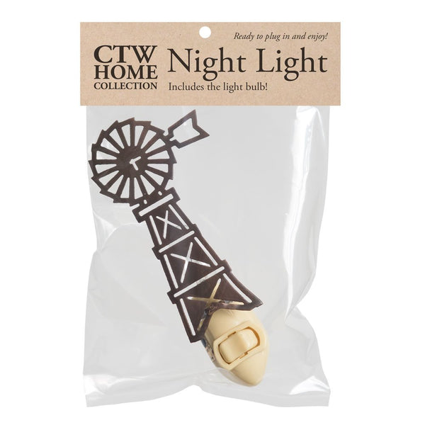 Farmhouse Windmill Night Light - Light Bulb Included