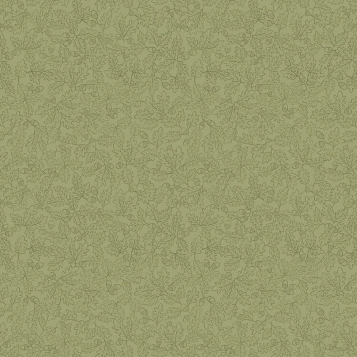 Old Quercus | Sketched Oak Leaves on Woodland Green