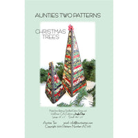 Triangular 3-D Fabric Scrap Christmas Tree Pattern