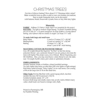 Triangular 3-D Fabric Scrap Christmas Tree Pattern