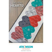Let's Play Hearts Table Runner Pattern