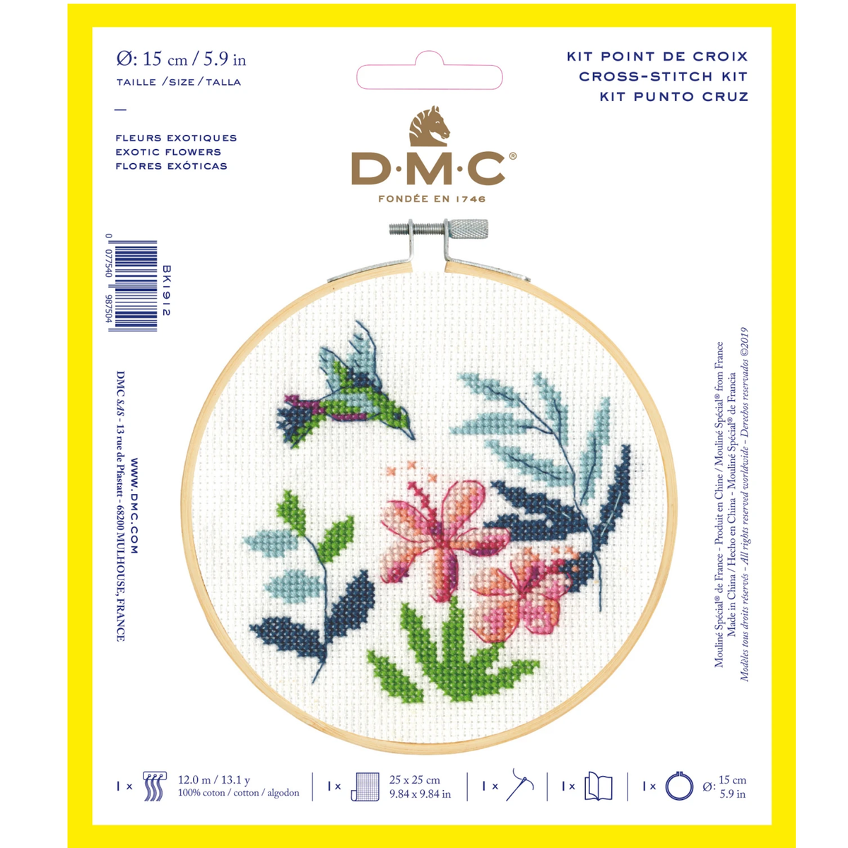 Cross Stitch Kit XS Exotic Flowers