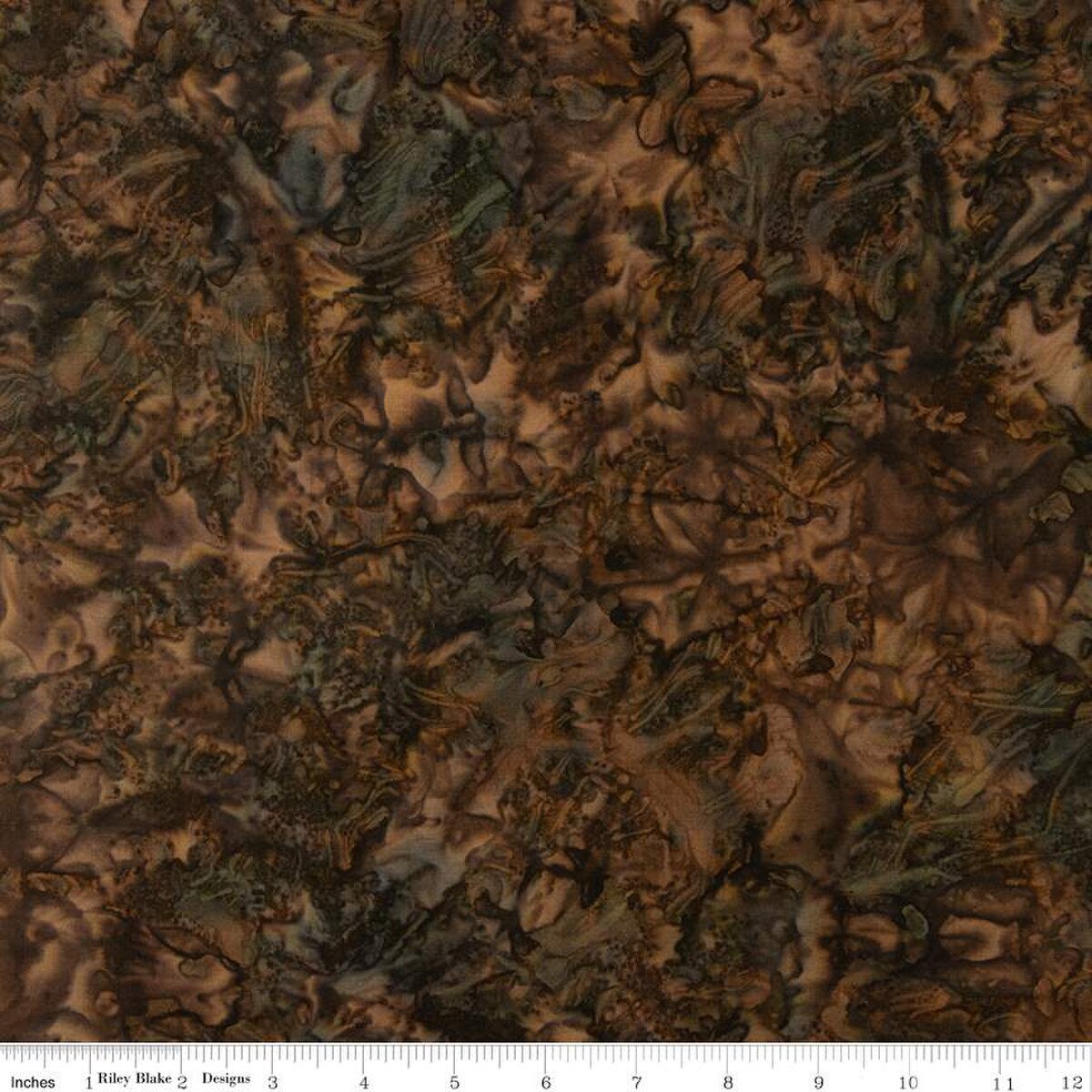 Batiks | Color Play Mottled | Black Bean