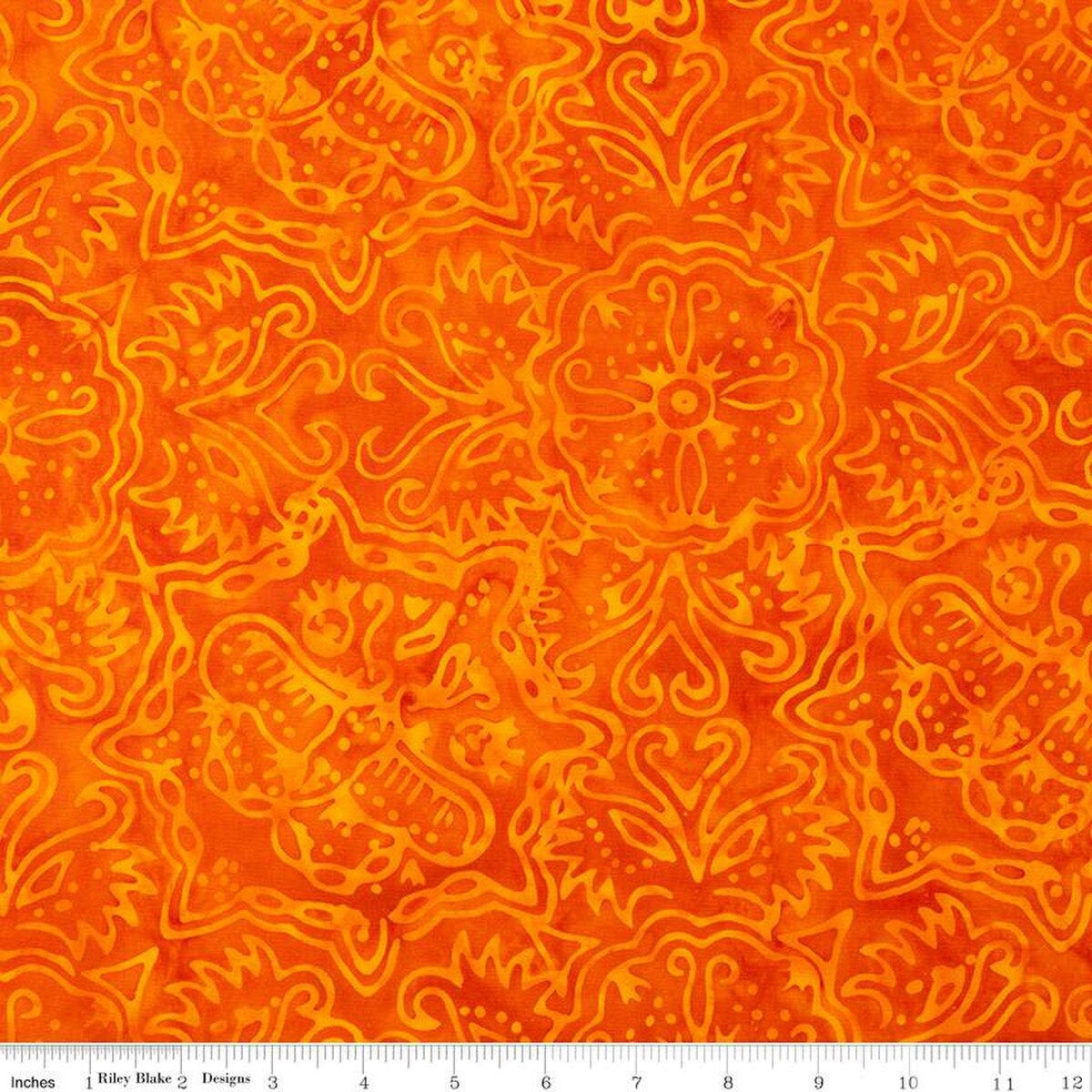Batik | Rainbow Brights Tangerine Batiks Fabric | Riley Blake - Sold by the 1/2 Yard