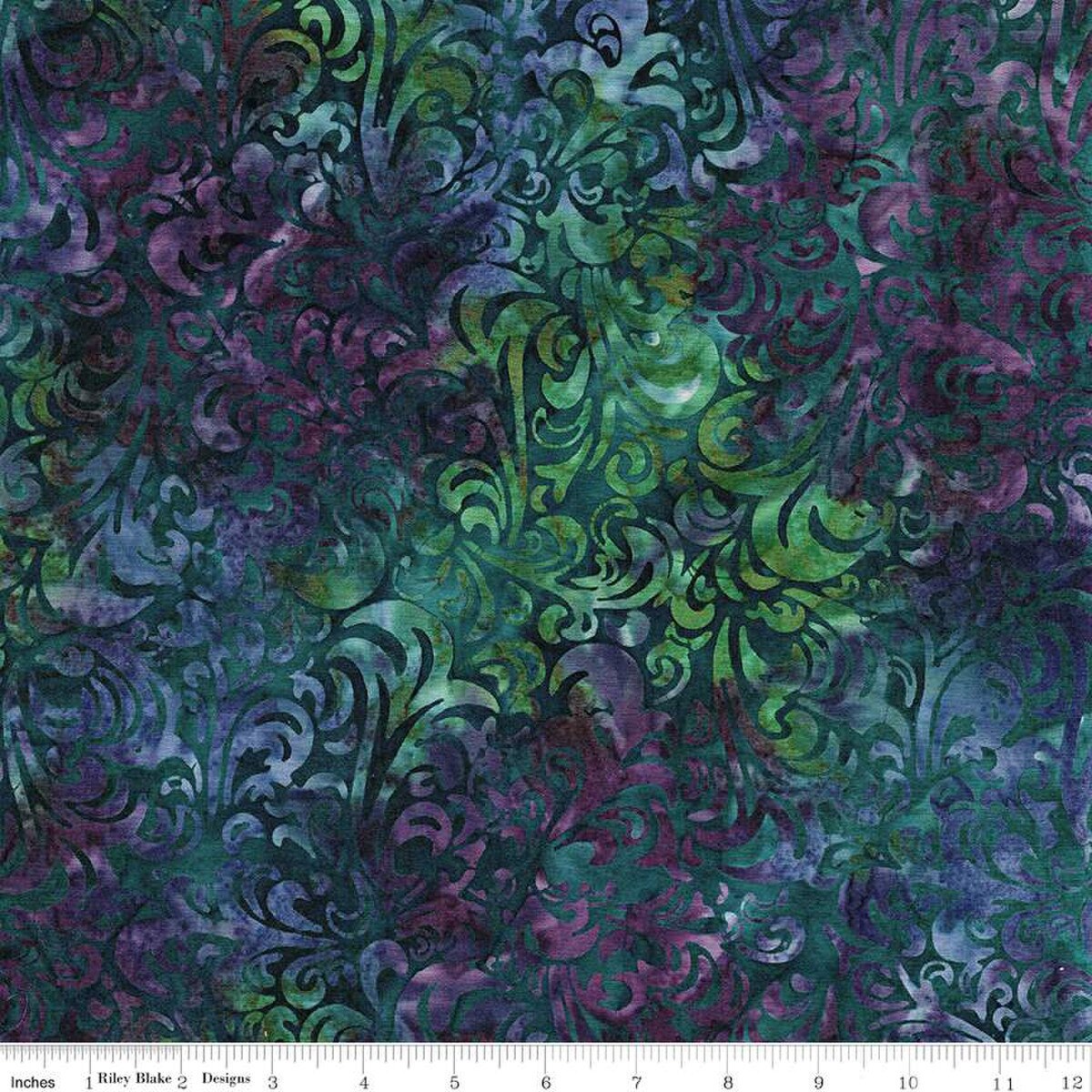 Batik | Twirl and Swirl Peacock Batiks Fabric | Riley Blake - Sold by the 1/2 Yard