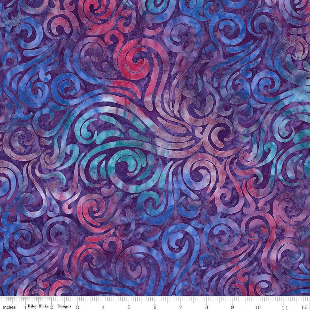 Batik | Daisy Dots Purple Outburst Batiks Fabric | Riley Blake - Sold by the 1/2 Yard