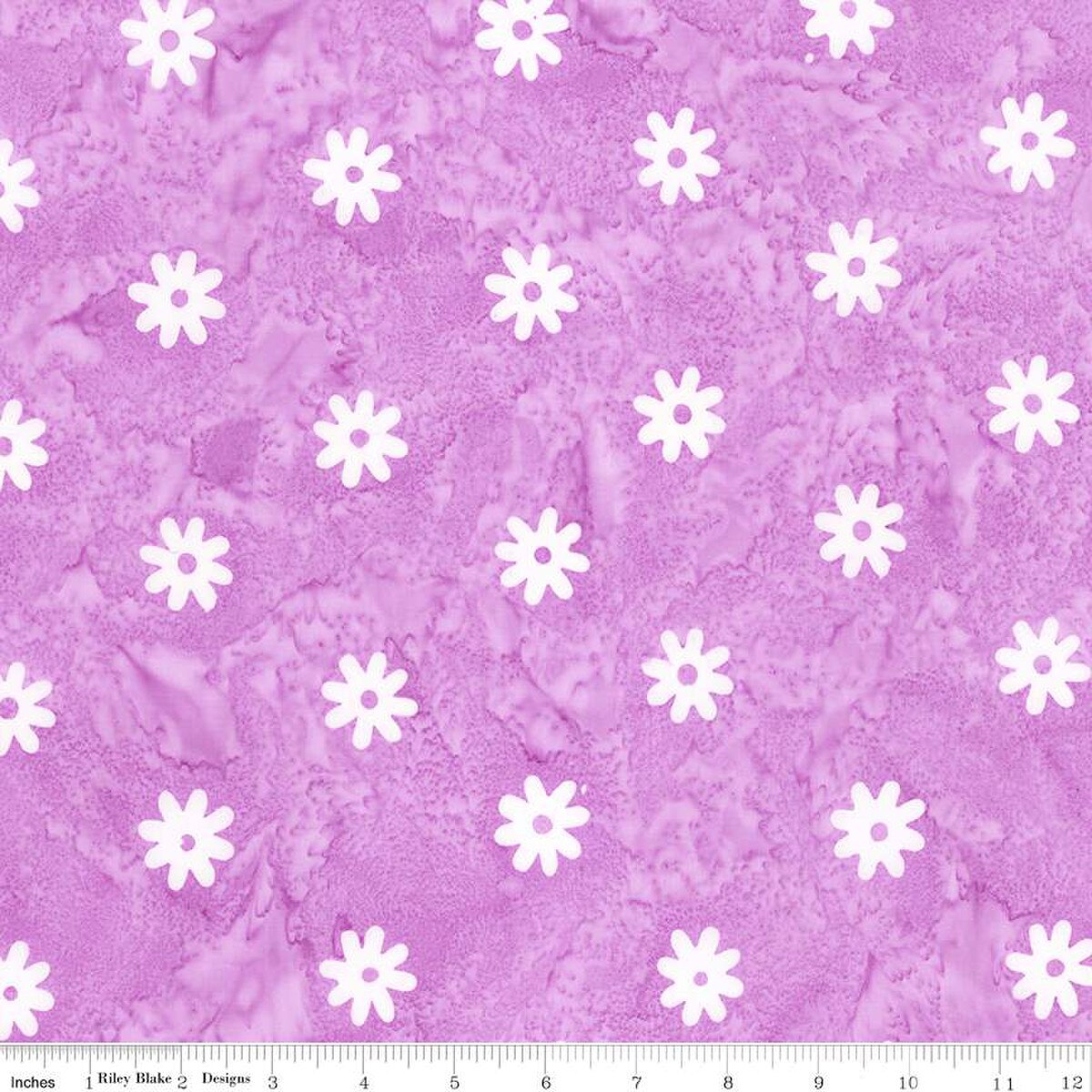 Batik | Daisy Dots Amethyst Batiks Fabric | Riley Blake - Sold by the 1/2 Yard