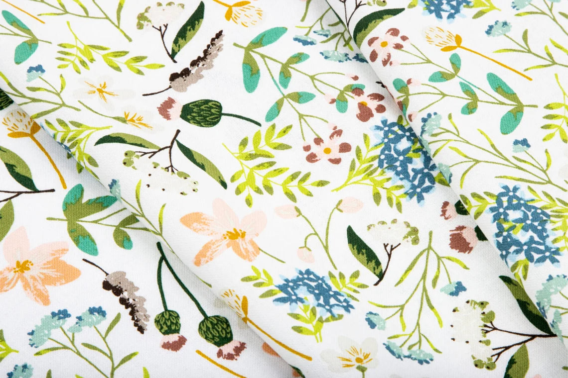 Riley Blake Wildwood Wander Main Cream - Sold by the 1/2 Yard