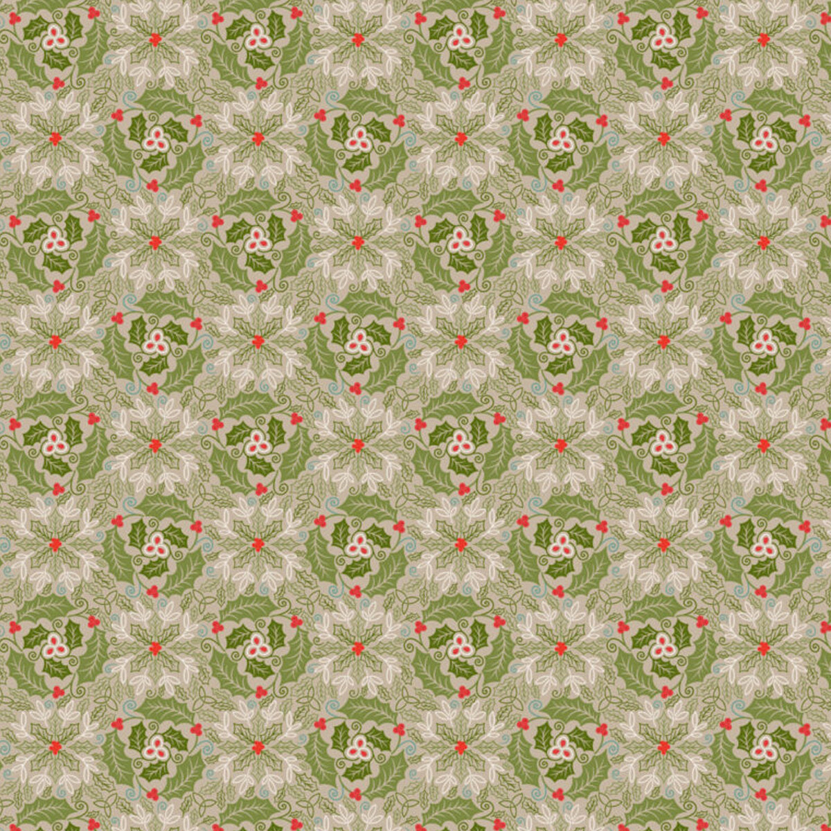 Festive Celtic Leaves Green | Celtic Christmas