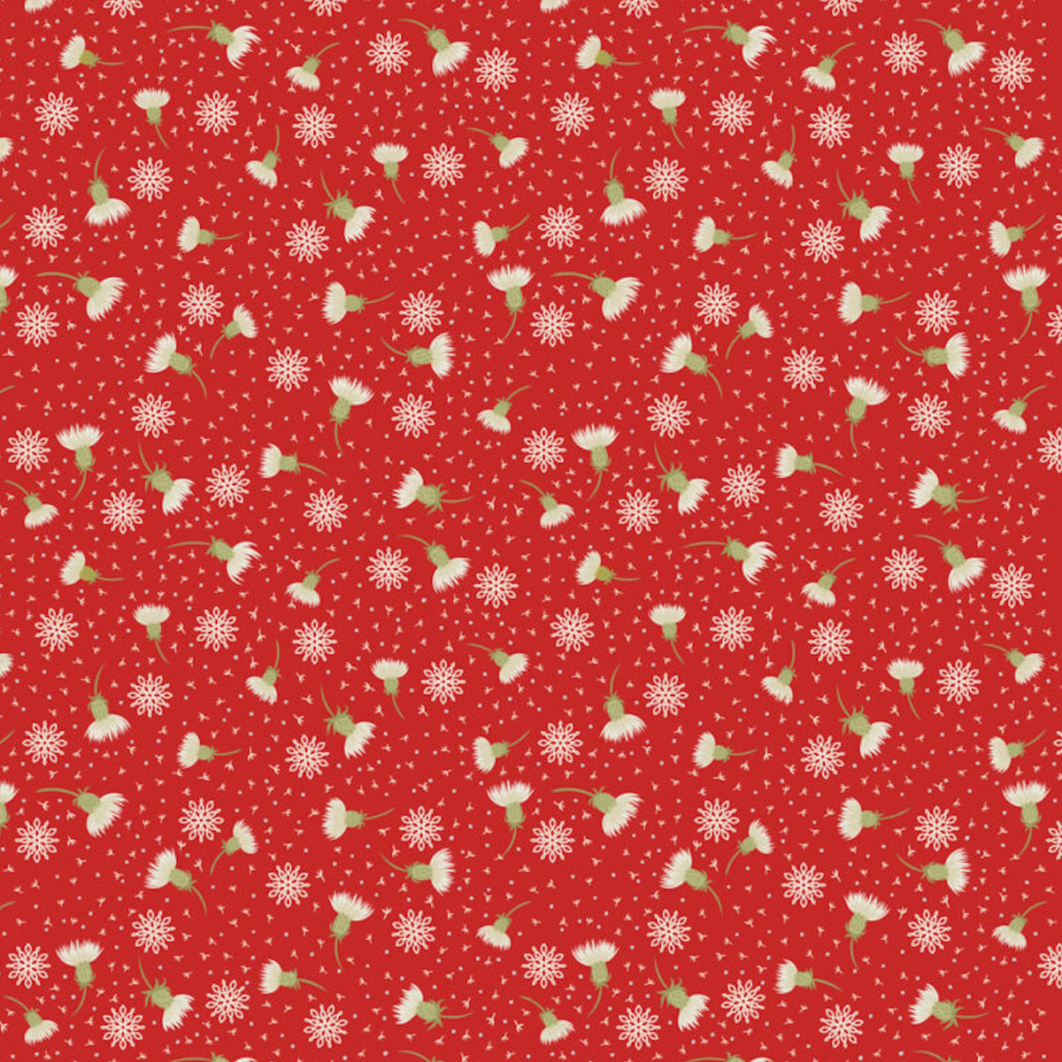 Thistledown on Red | Celtic Christmas