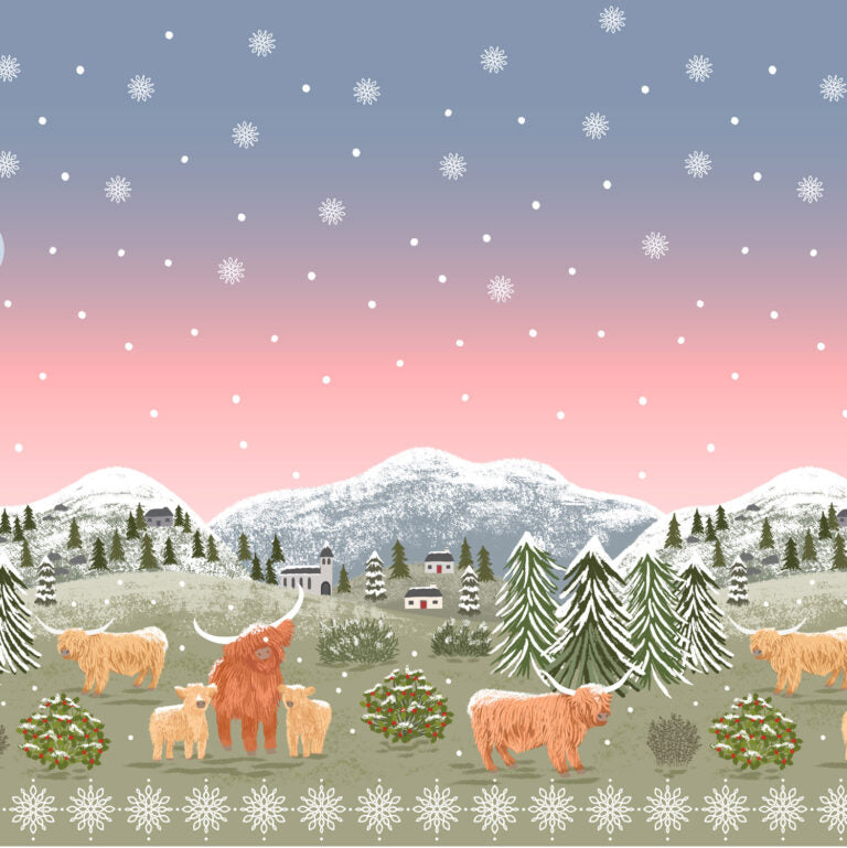 Double Edge Border Panel | Celtic Christmas