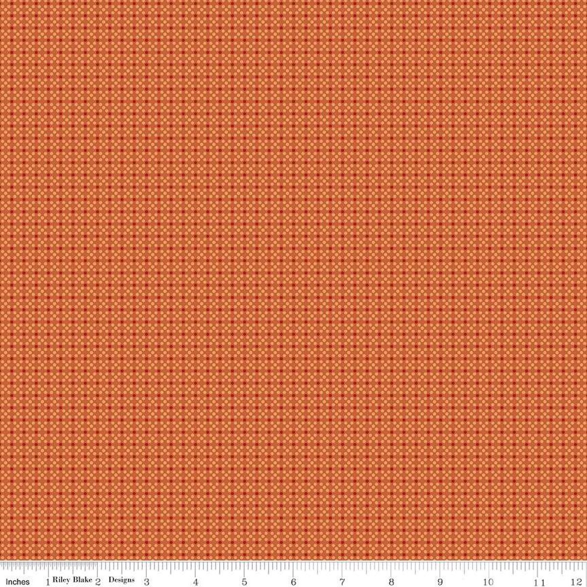 Bee Dots Elvira C14164-TERRACOTTA Quilting Fabric Riley Blake Designs - Sold by the 1/2 Yard