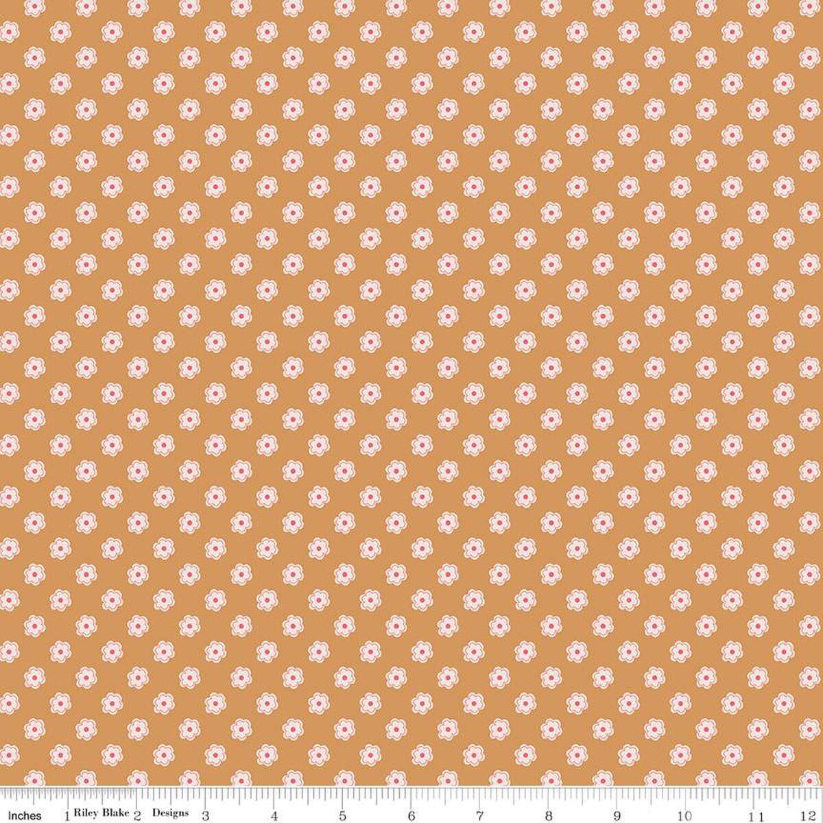 Bee Dots Verona Cider C14165-CIDER Quilting Fabric Riley Blake Designs - Sold by the 1/2 Yard
