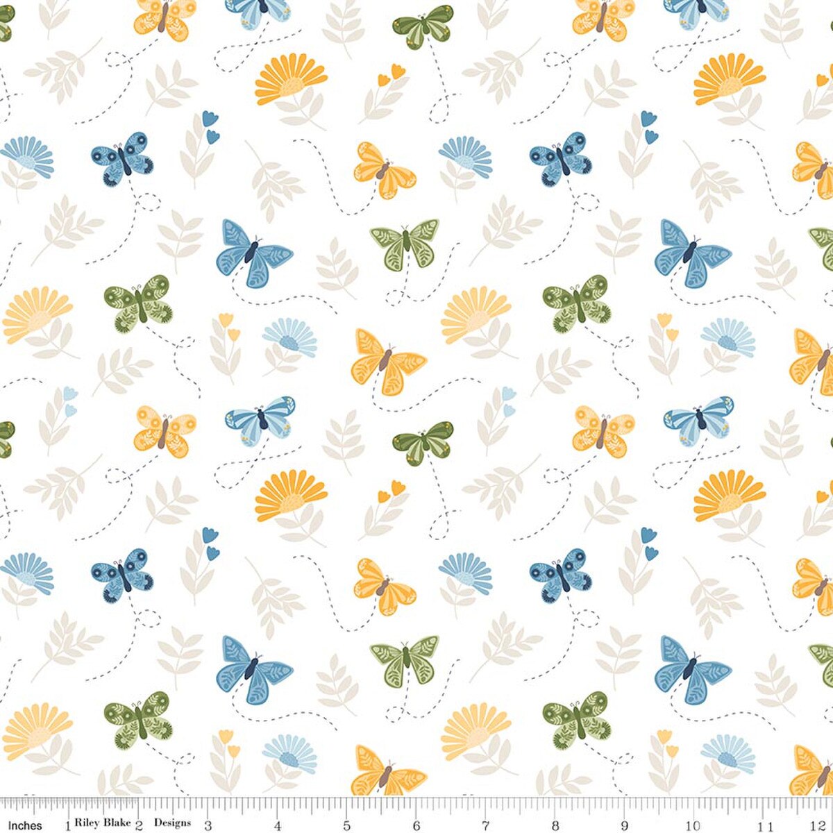 Butterflies Cloud | Sunshine & Dandelions | Riley Blake Designs