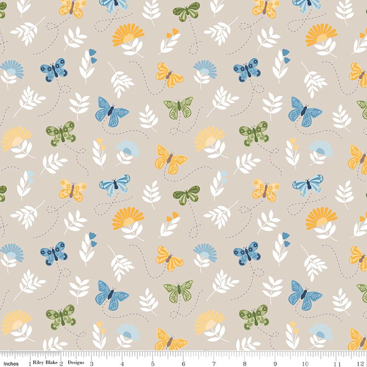 Butterflies Sand | Sunshine & Dandelions | Riley Blake Designs