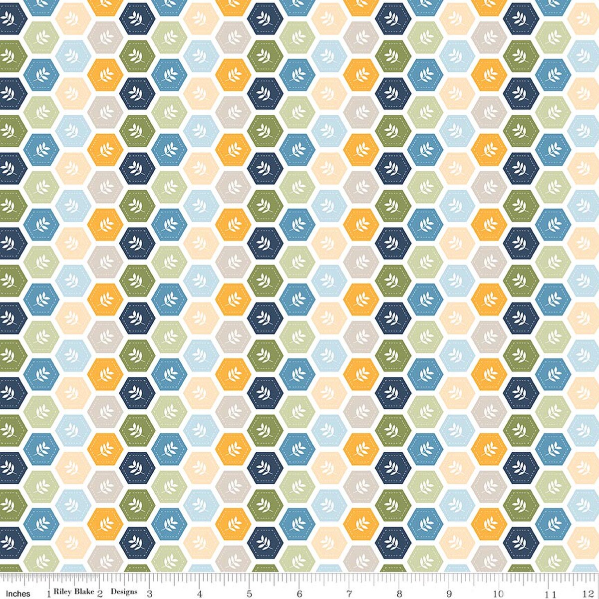 Hexies Multi | Sunshine & Dandelions | Riley Blake Designs