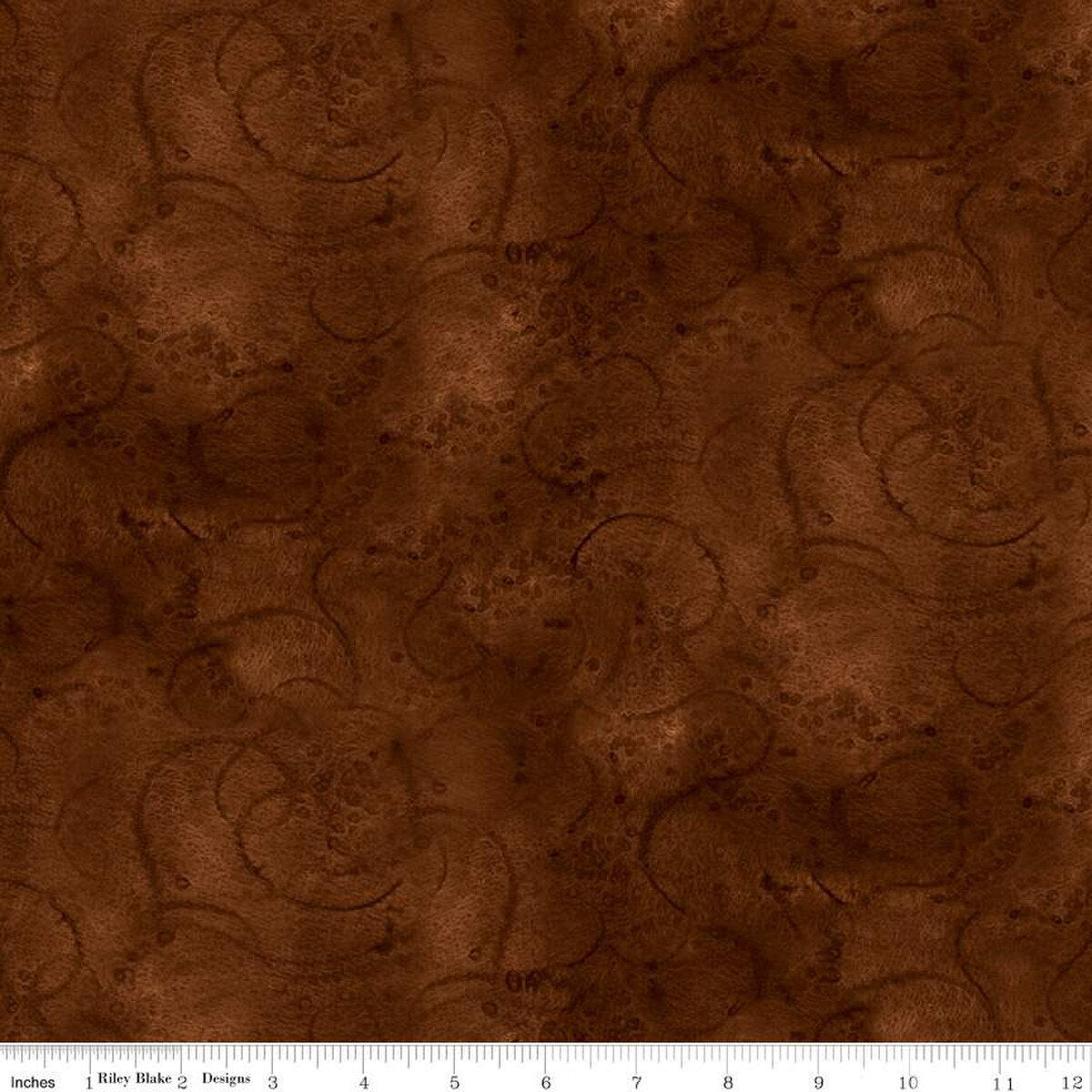 Painter's Watercolor Swirl in Cinnamon - Riley Blake - Sold by the 1/2 Yard