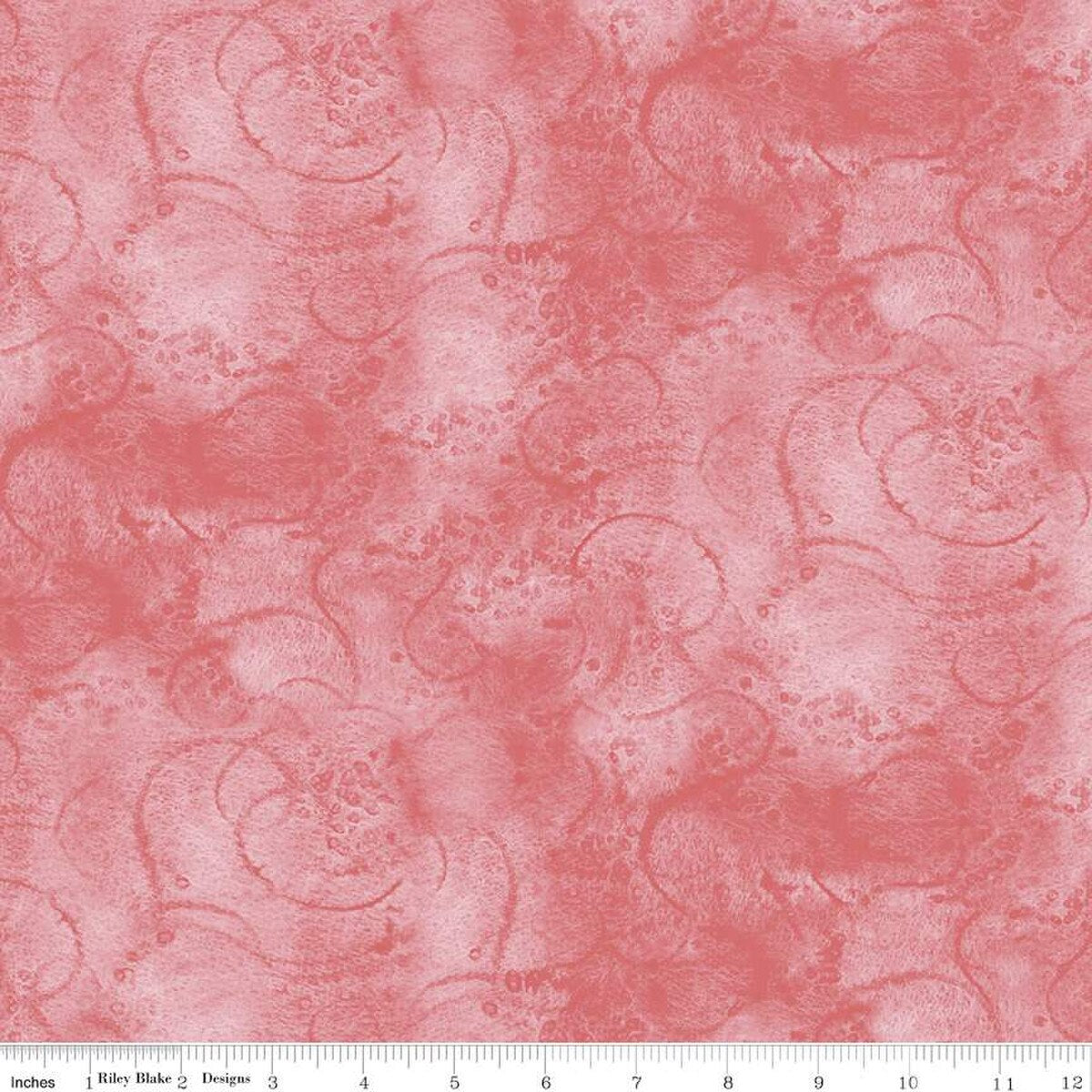 Painter's Watercolor Swirl in Cotton Candy - Riley Blake - Sold by the 1/2 Yard