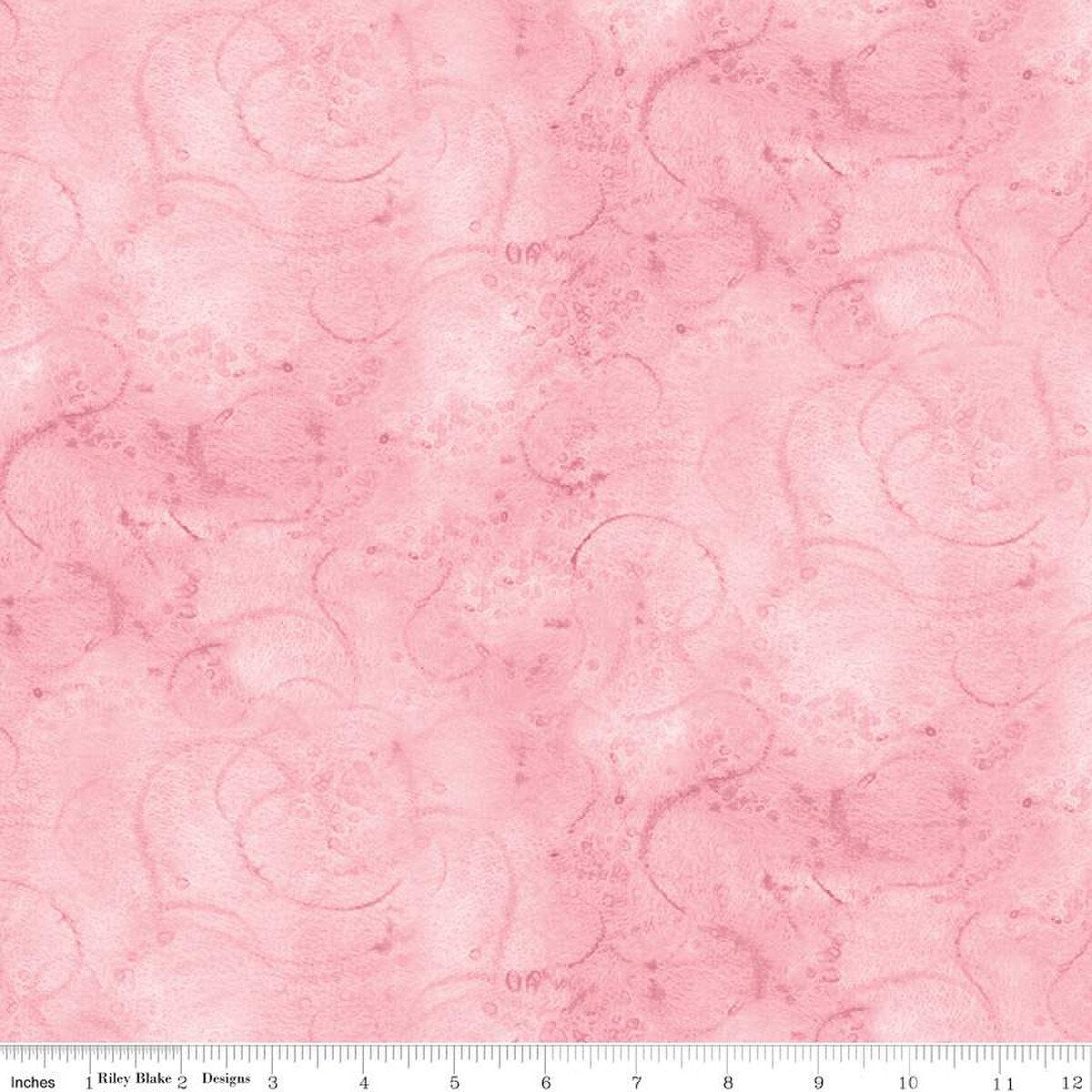 Painter's Watercolor Swirl in Petunia - Riley Blake - Sold by the 1/2 Yard