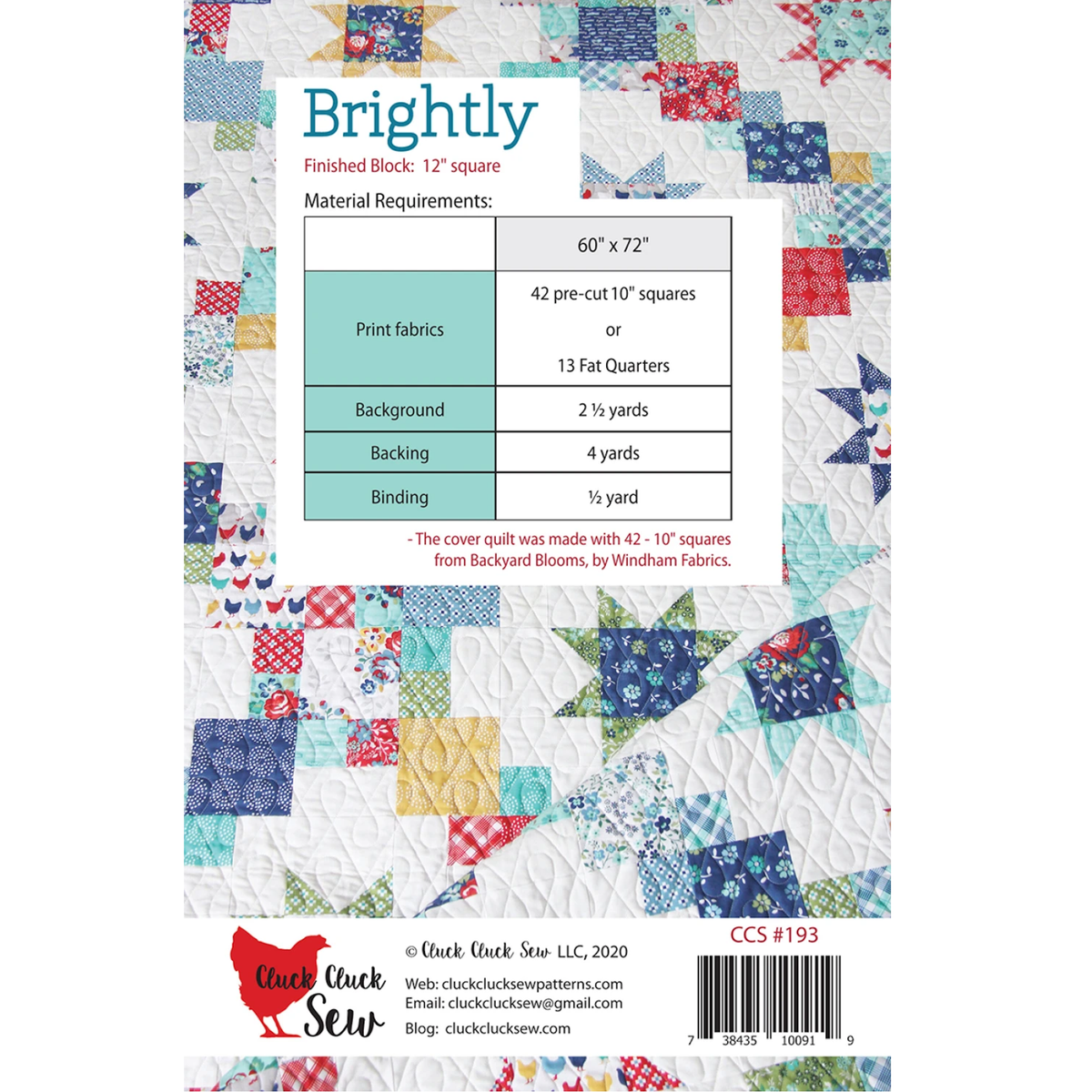 Brightly Quilt Pattern