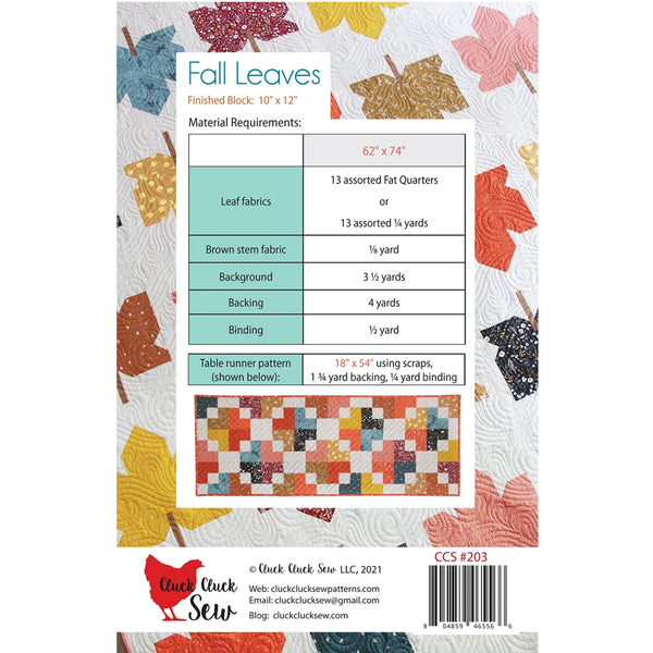Fall Leaves Quilt Pattern