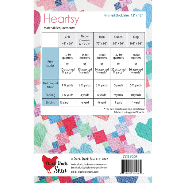 Heartsy Quilt Pattern