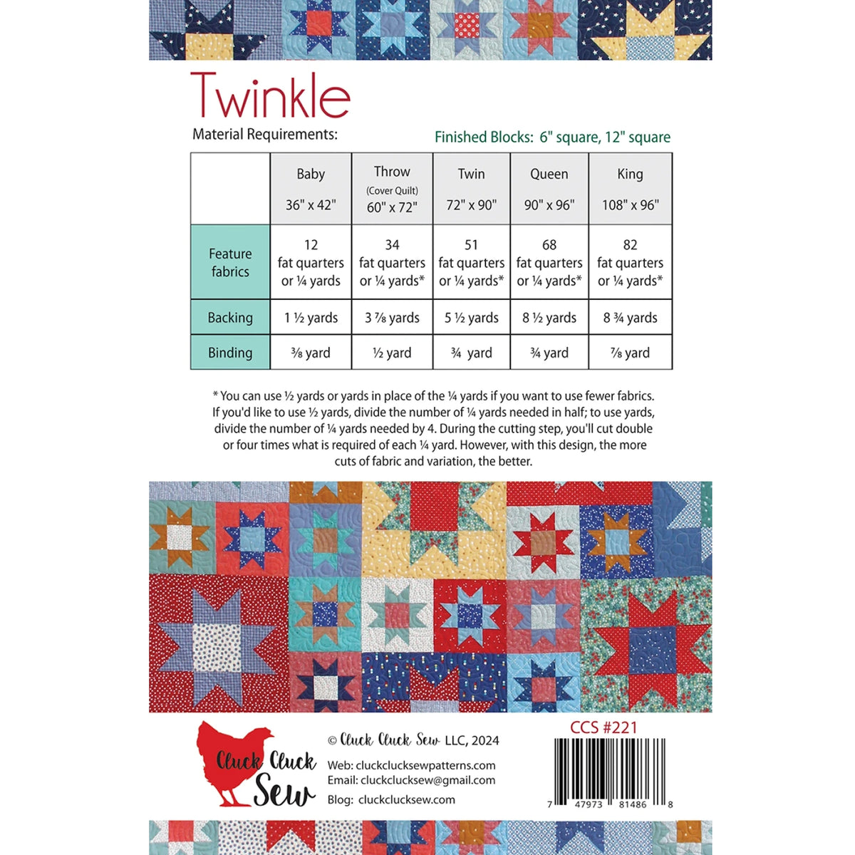Twinkle Quilt Pattern