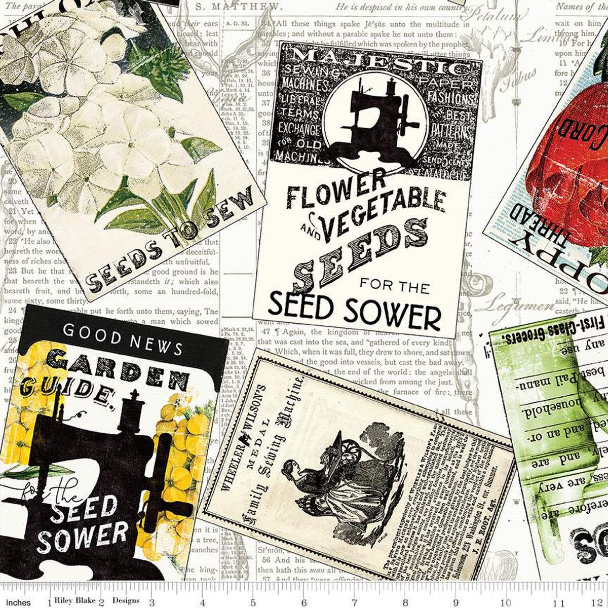 Sewing Seeds III | Seed Packs Toss White