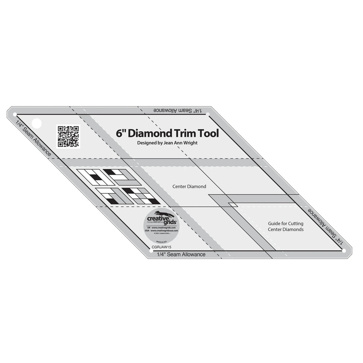 Creative Grids 6in Diamond Trim Tool