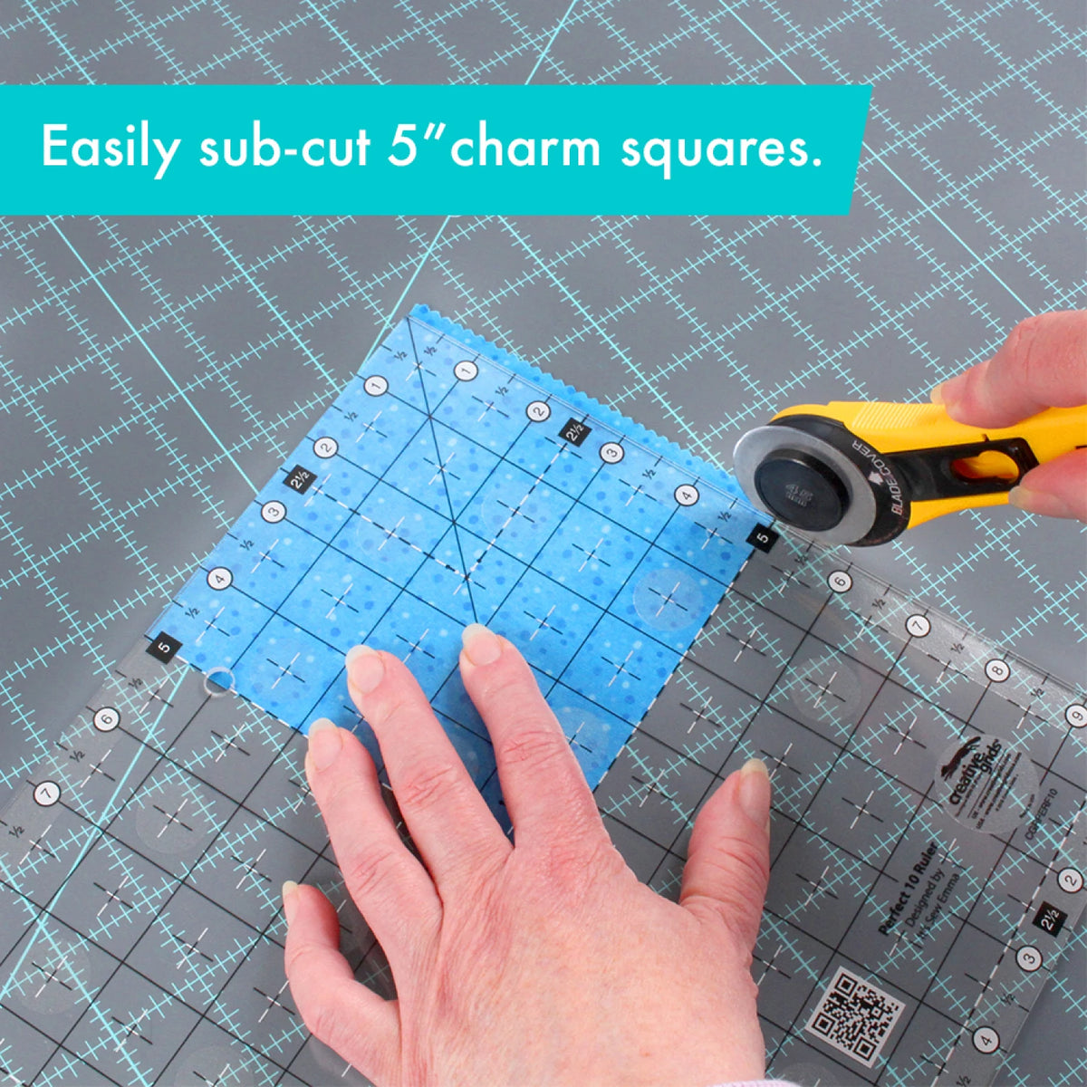 Creative Grids Quilt Ruler Perfect 10 Square