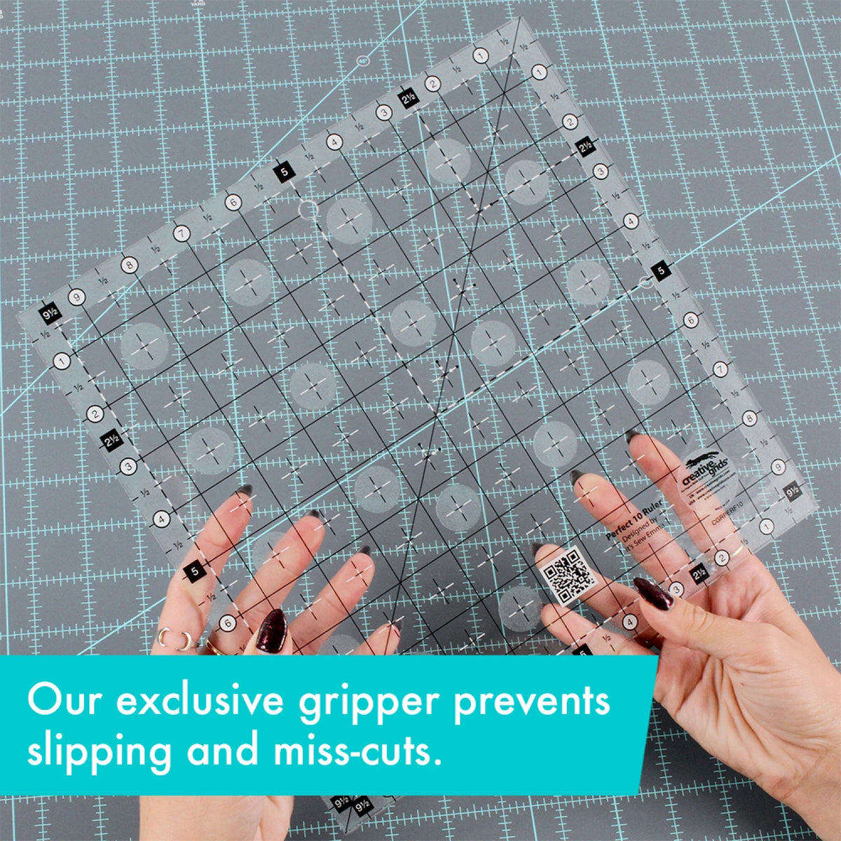 Creative Grids Quilt Ruler Perfect 10 Square