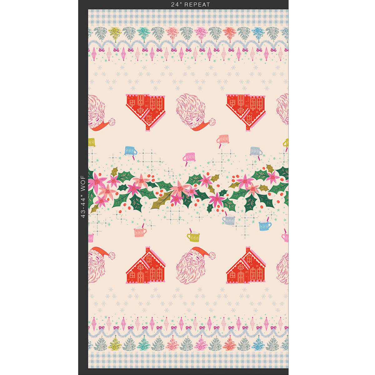 North Pole Parade Repeat 24" | Christmas in Color Art Gallery Fabrics