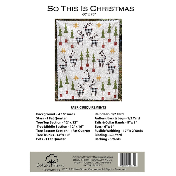 So This is Christmas Quilt Pattern