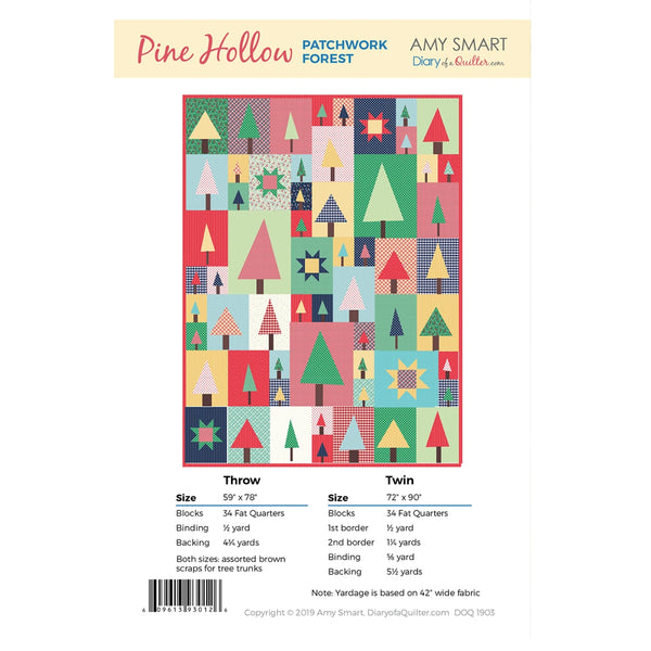 Pine Hollow Patchwork Forest Quilt Pattern