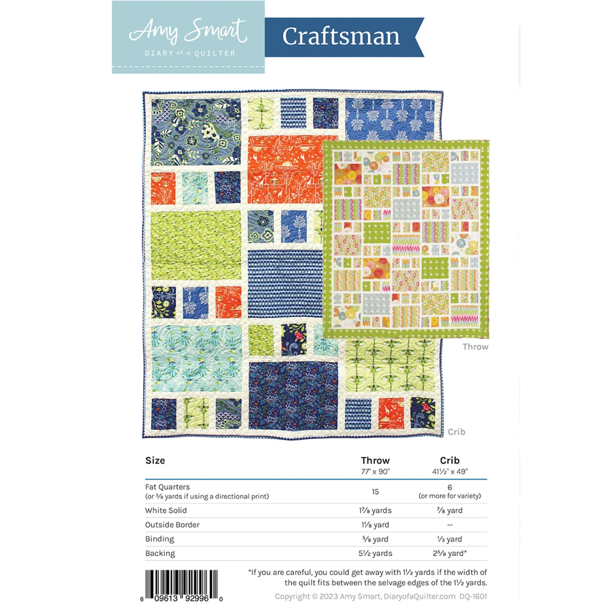 Craftsman Quilt Pattern