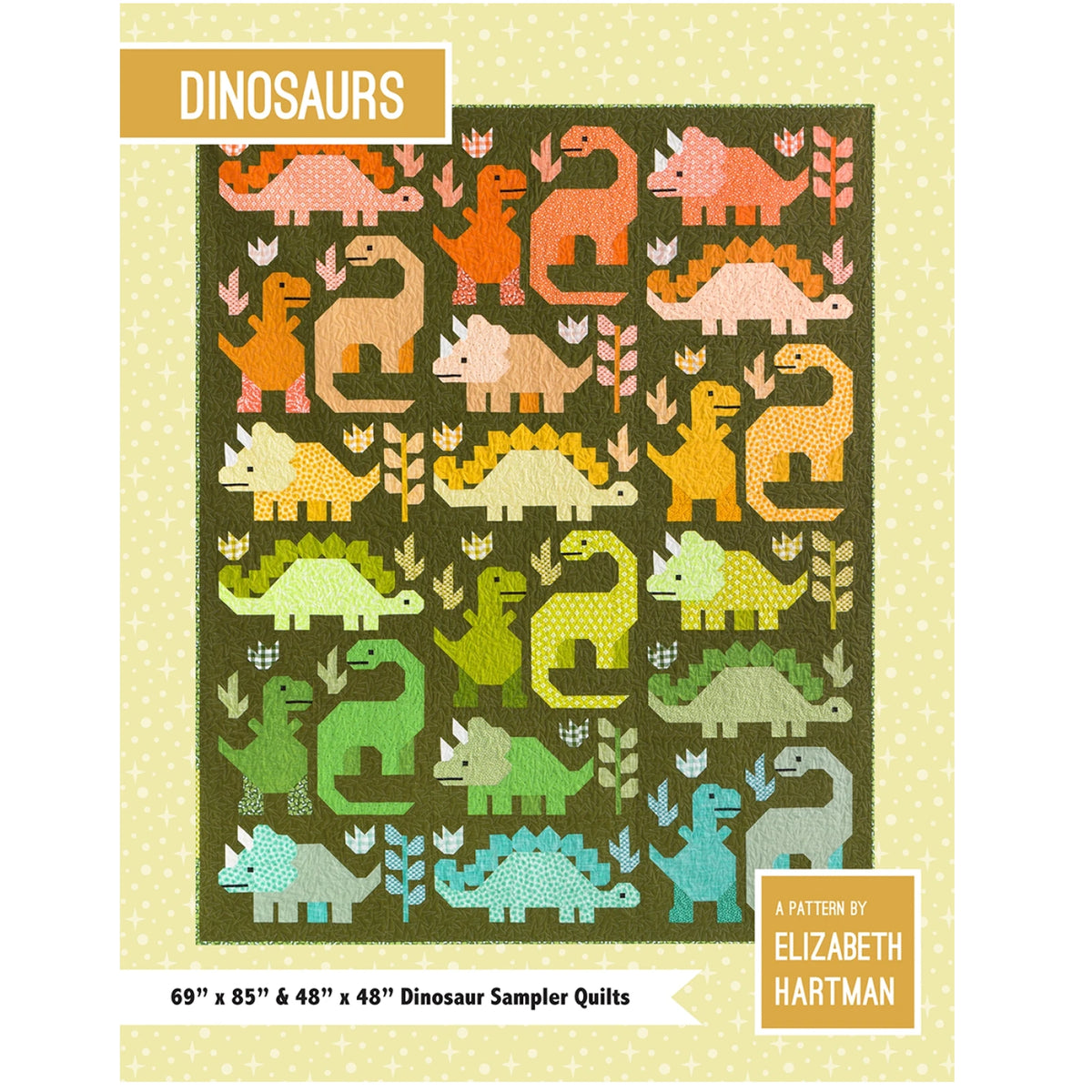 Dinosaurs Sampler Quilt Pattern