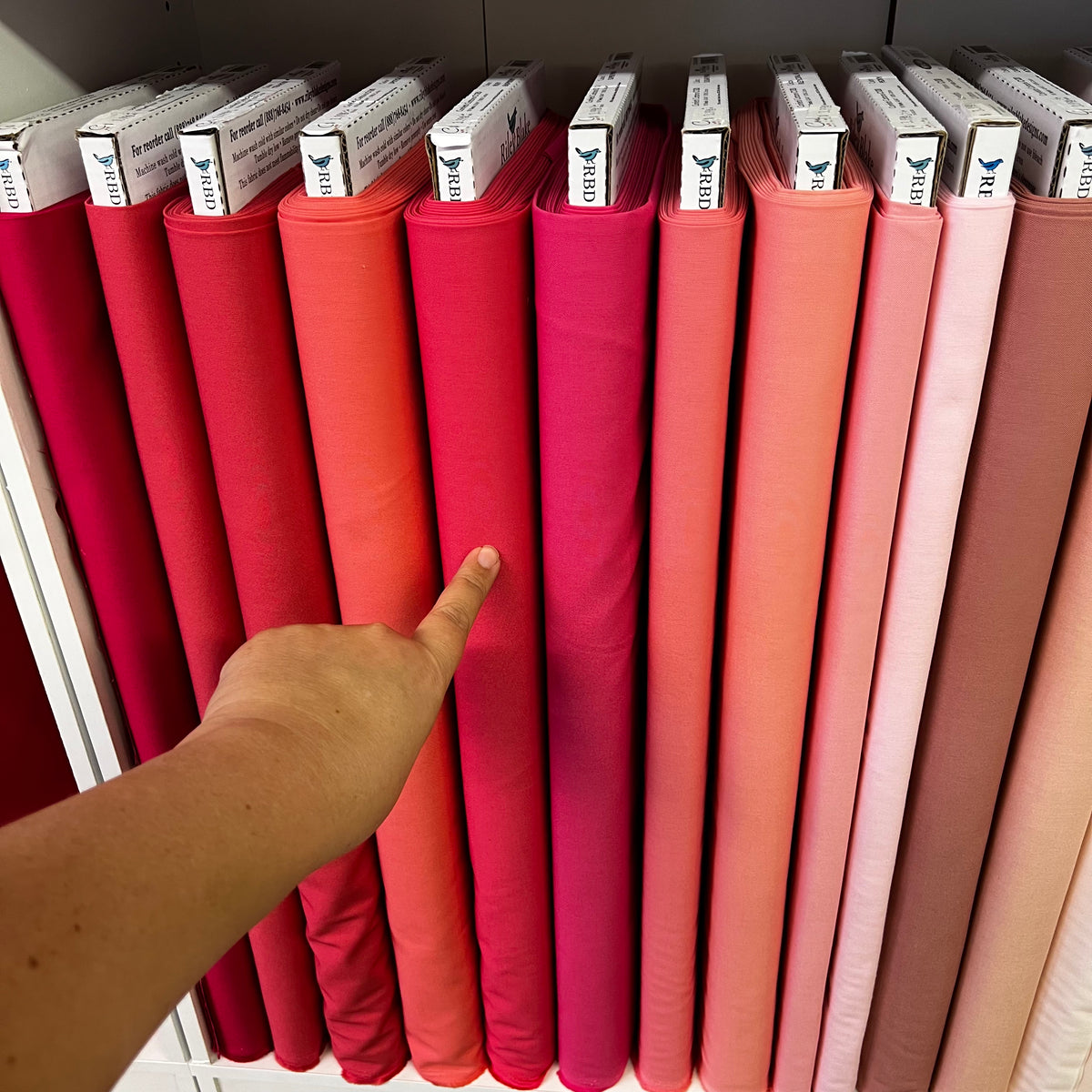 Confetti Cottons RASPBERRY - Sold by the 1/2 Yard