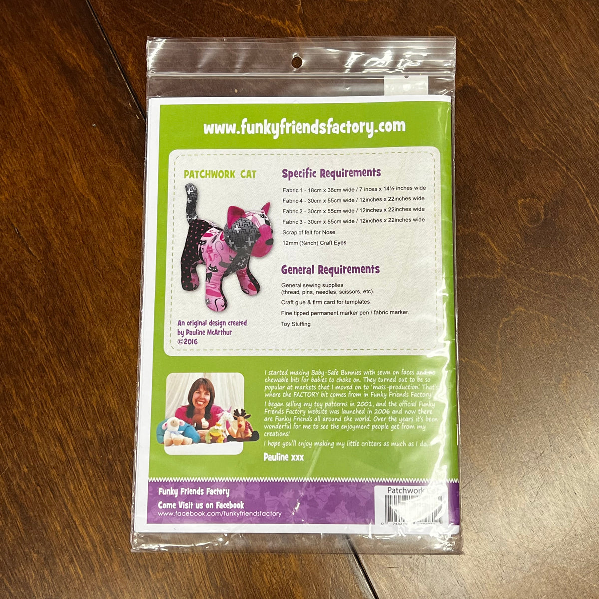 Patchwork Cat Stuffie Sewing Pattern