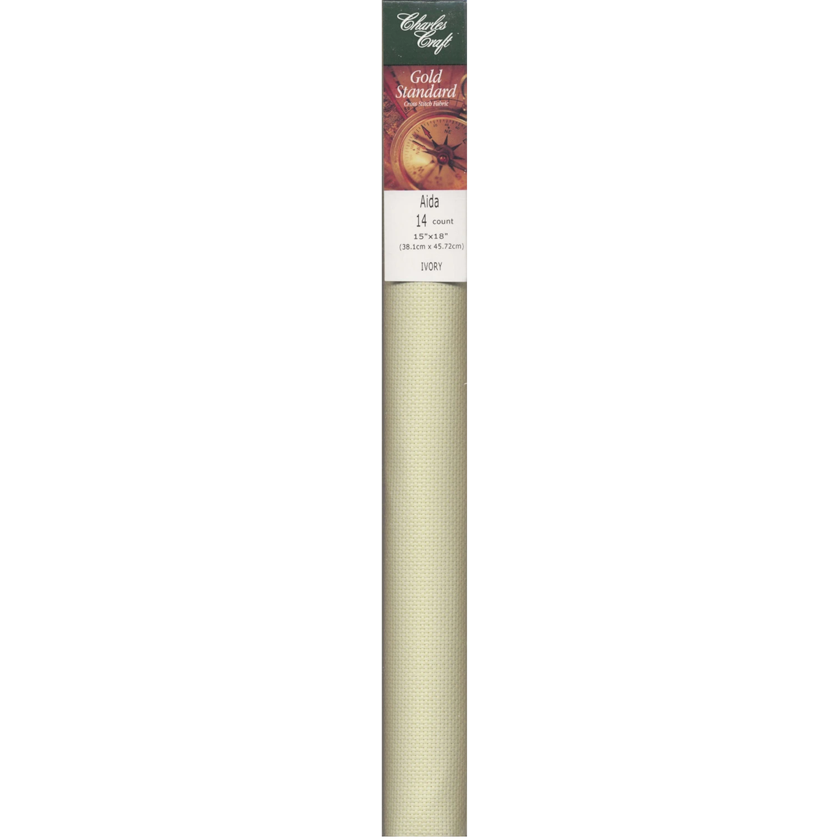Aida Cloth 14ct Ivory 15in x 18in Tube Pack