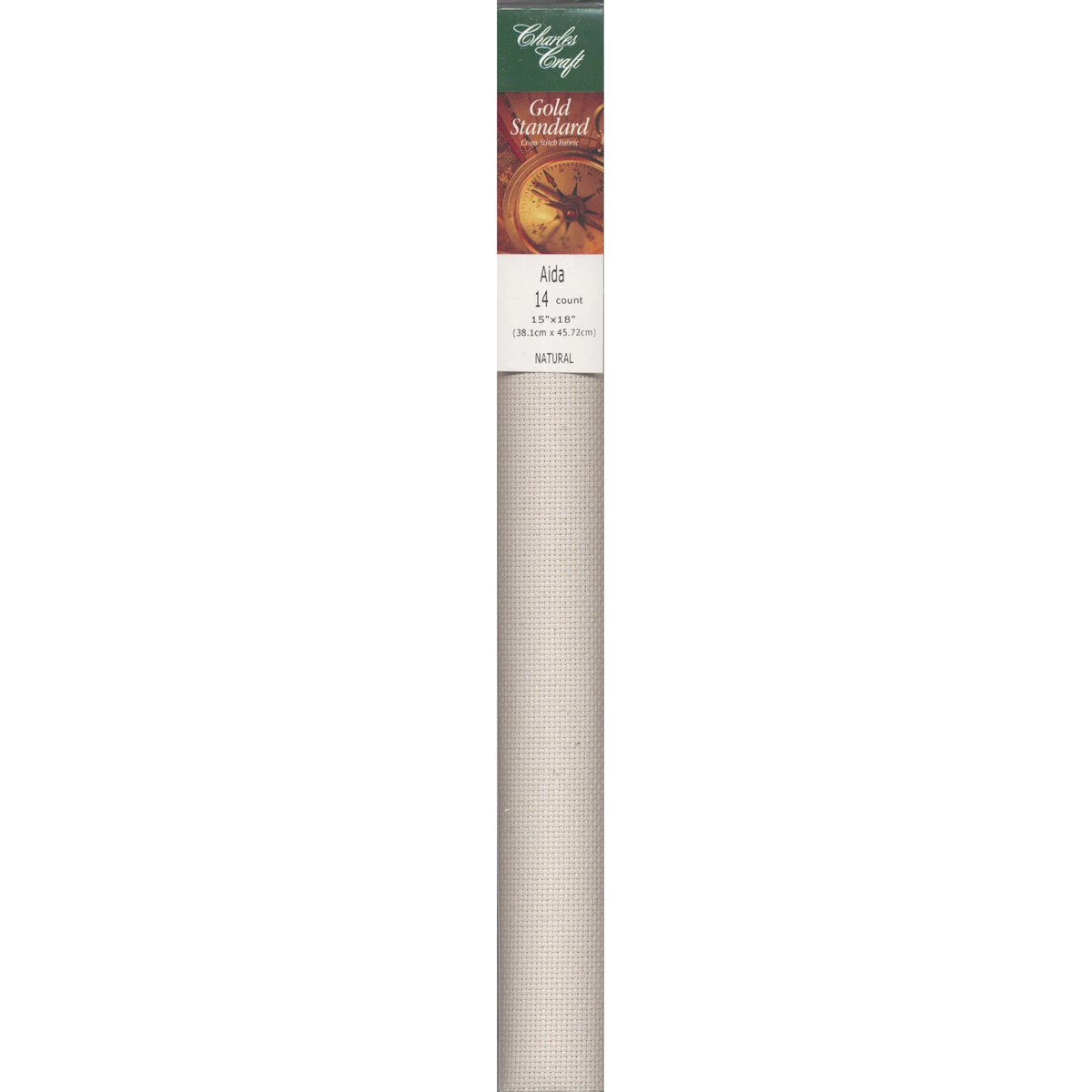 Aida Cloth 14ct Natural 15in x 18in Tube Pack