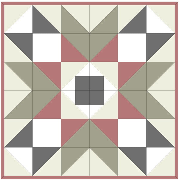HEARTHSTAR Quilt Pattern  | Big Block Barn Quilts | Apothecary Fabrics