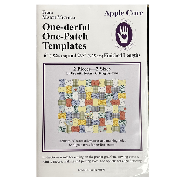 Apple Core Quilt One-derful One-Patch Templates