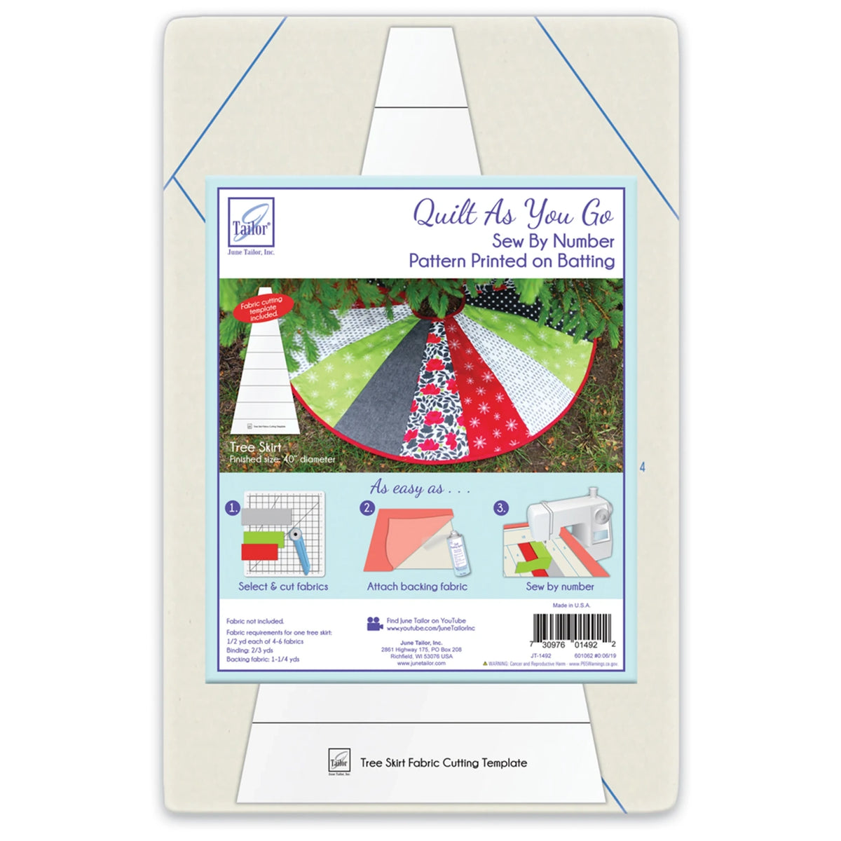 Quilt As You Go Tree Skirt Pattern