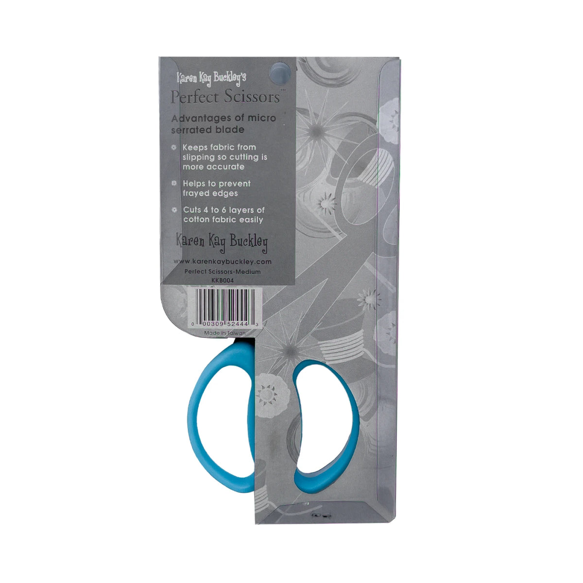 Perfect Scissors Blue 6in Medium Micro-Serrated Non-slip Blade