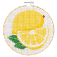 Lemon Cross Stitch Kit by Leisure Arts