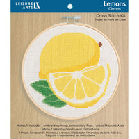 Lemon Cross Stitch Kit by Leisure Arts