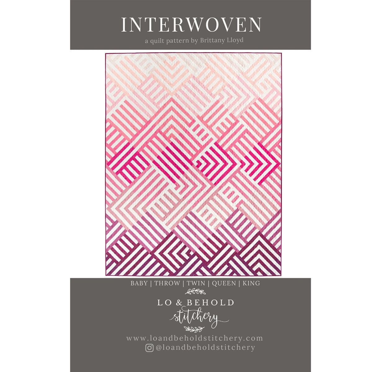 Interwoven Geometric Quilt Pattern