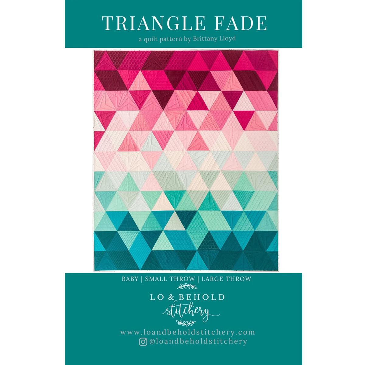 Triangle Fade Quilt Pattern