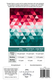 Triangle Fade Quilt Pattern