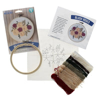 Blush Roses 4" Embroidery Kit by Leisure Arts